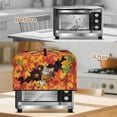 thumbnail image 5 of FOR U DESIGNS Cat Maple Leaf Print Microwave Oven Cover Foldable Toaster Oven Covers Dustproof Microwave Oven Grill Covers Protector Home Decoration Accessories-L, 5 of 8