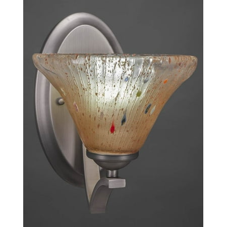 Wall Sconce with Amber Crystal Shade in Graphite Finish - Walmart.com