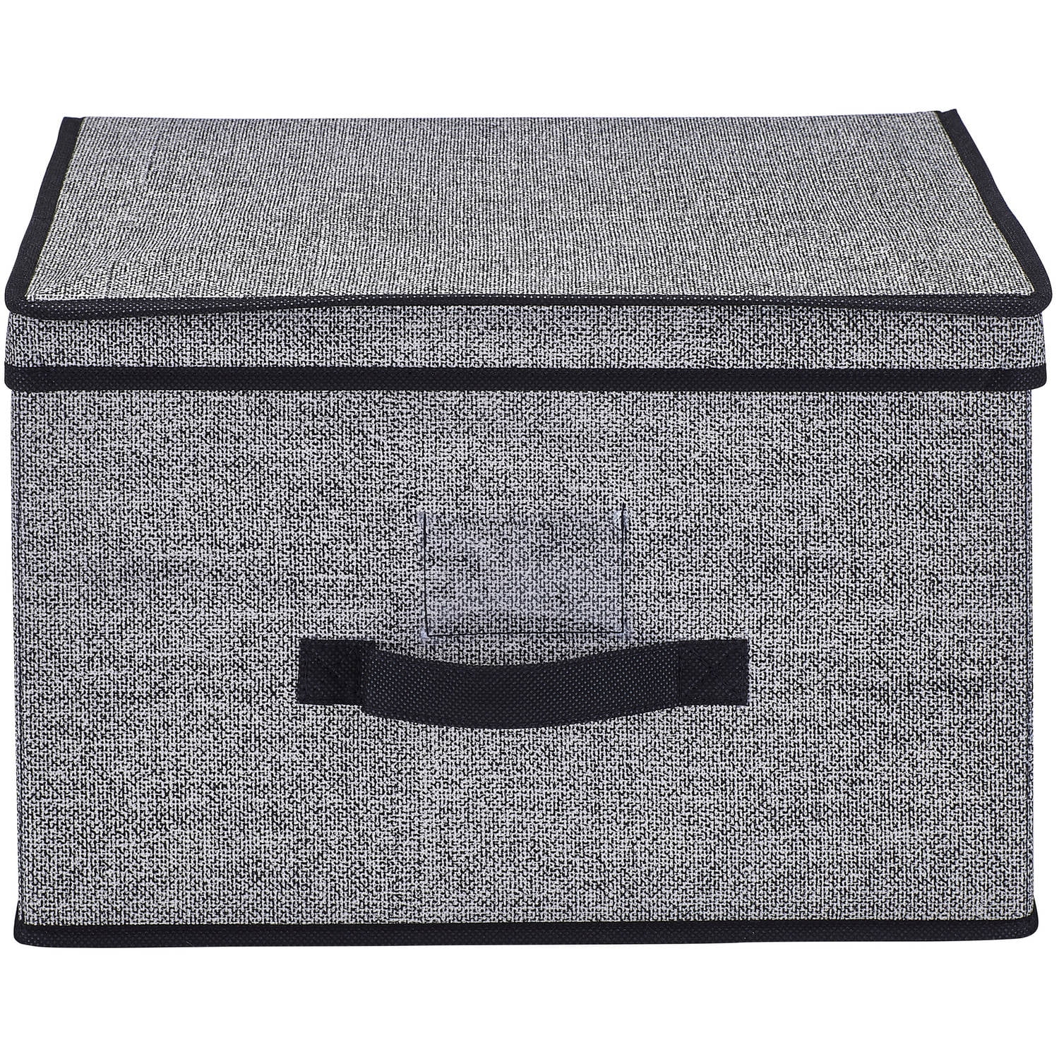 Simplify 11.22 Gallon Jumbo Fabric Storage Boxes, Black