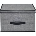 thumbnail image 3 of Simplify 11.22 Gallon Jumbo Fabric Storage Boxes, Black, 3 of 3