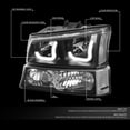 thumbnail image 6 of DNA Motoring Dual LED DRL Headlight with Turn Signal Bumper Lamps for 2003-2007 Chevy Silverado, 6 of 6