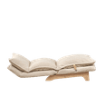 thumbnail image 4 of Lazy sofa balcony leisure chair bedroom sofa chair foldable reclining chair leisure single sofa functional chair,White, 4 of 14