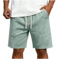 thumbnail image 3 of Bxsruta Men's Casual Drawstring Shorts Nylon Spandex Lightweight Breathable Quick Dry Athletic Shorts with Pockets, 3 of 7