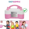 thumbnail image 4 of Electric Air Balloon Pump Portable Dual Nozzle Electric Balloon Inflator Blower for Party Decoration 600W EU Plug, 4 of 5