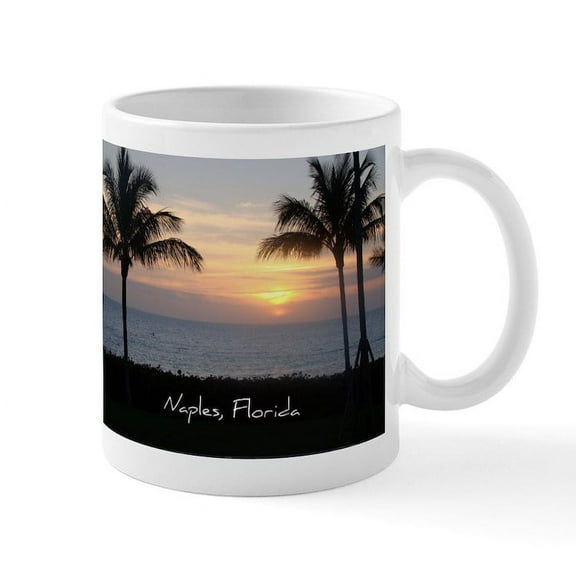 CafePress - Naples, Florida Mugs - 11 oz Ceramic Mug - Novelty Coffee Tea Cup