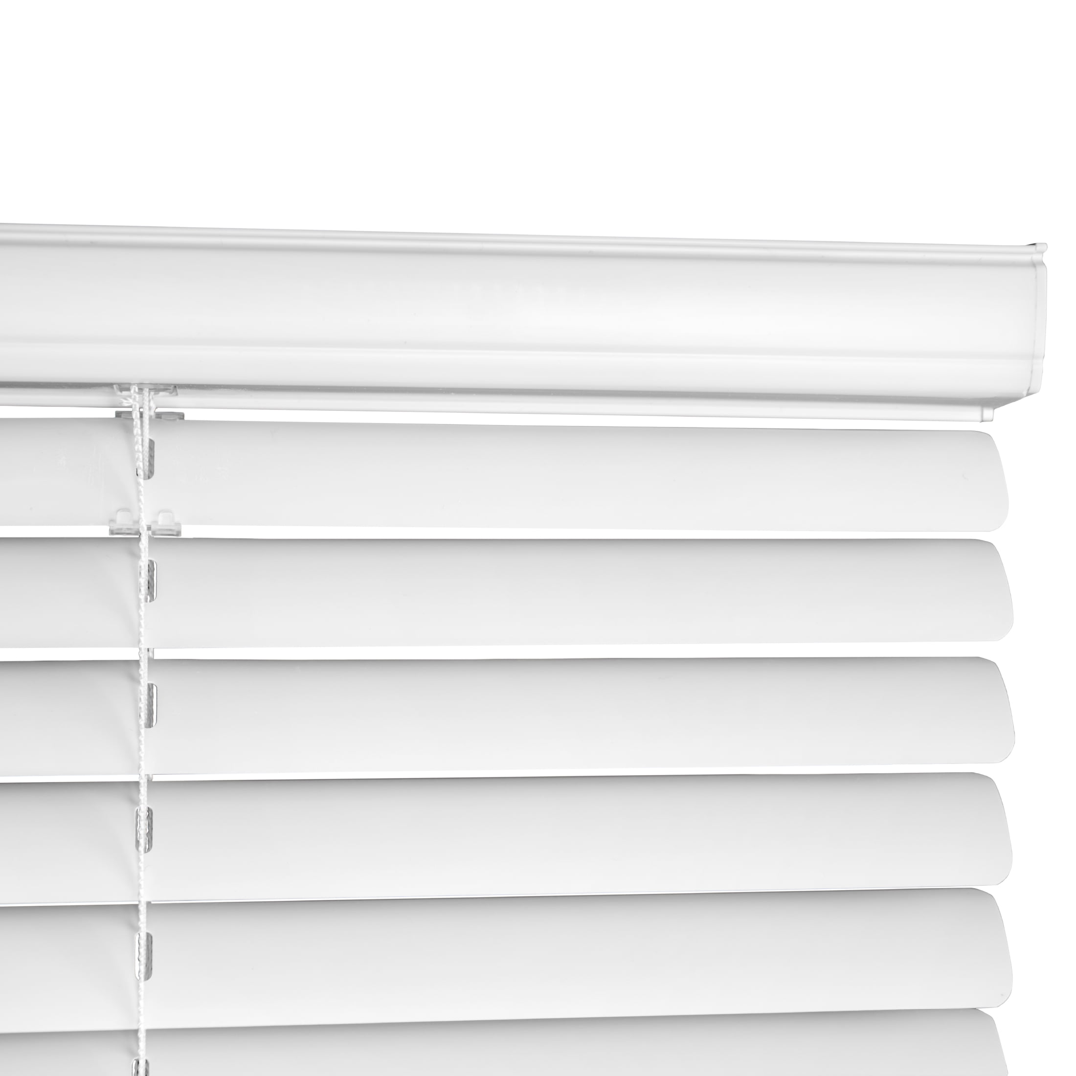 Mainstays 1 in Cordless Room Darkening Vinyl Blinds, White, 71 in W x 64 in L