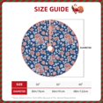 thumbnail image 2 of Salouo Rose Flowers Christmas Tree Skirt 36" Farmhouse Christmas Decorations Snowman Xmas Tree Skirt Tree Mat for Holiday Party Decor, 2 of 8