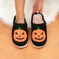 thumbnail image 3 of BERANMEY Halloween Slippers for Women Perfect Soft Plush Comfy Warm Slip-On Cute Womens Slippers Indoor Fluffy House Slippers for Women and Men Non-slip Fuzzy Flat Slides, 3 of 9