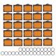 thumbnail image 1 of 25Pcs Momentary Push Button Switch Self Locking Rectangle with Light 12V BEMLA1611DSJ 16mm(Yellow ), 1 of 5