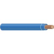 Angle View: SOUTHWIRE 22958301 Building Wire, THHN, 14 AWG, 500 ft, Blue, Nylon Jacket, PVC Insulation