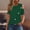 003 Green, variant on Womens Cold Shoulder Tops 2025 Summer Trendy Gradient/Solid Color Dressy Casual T-Shirts Crewneck Ladies Going Out Tunic Blouses