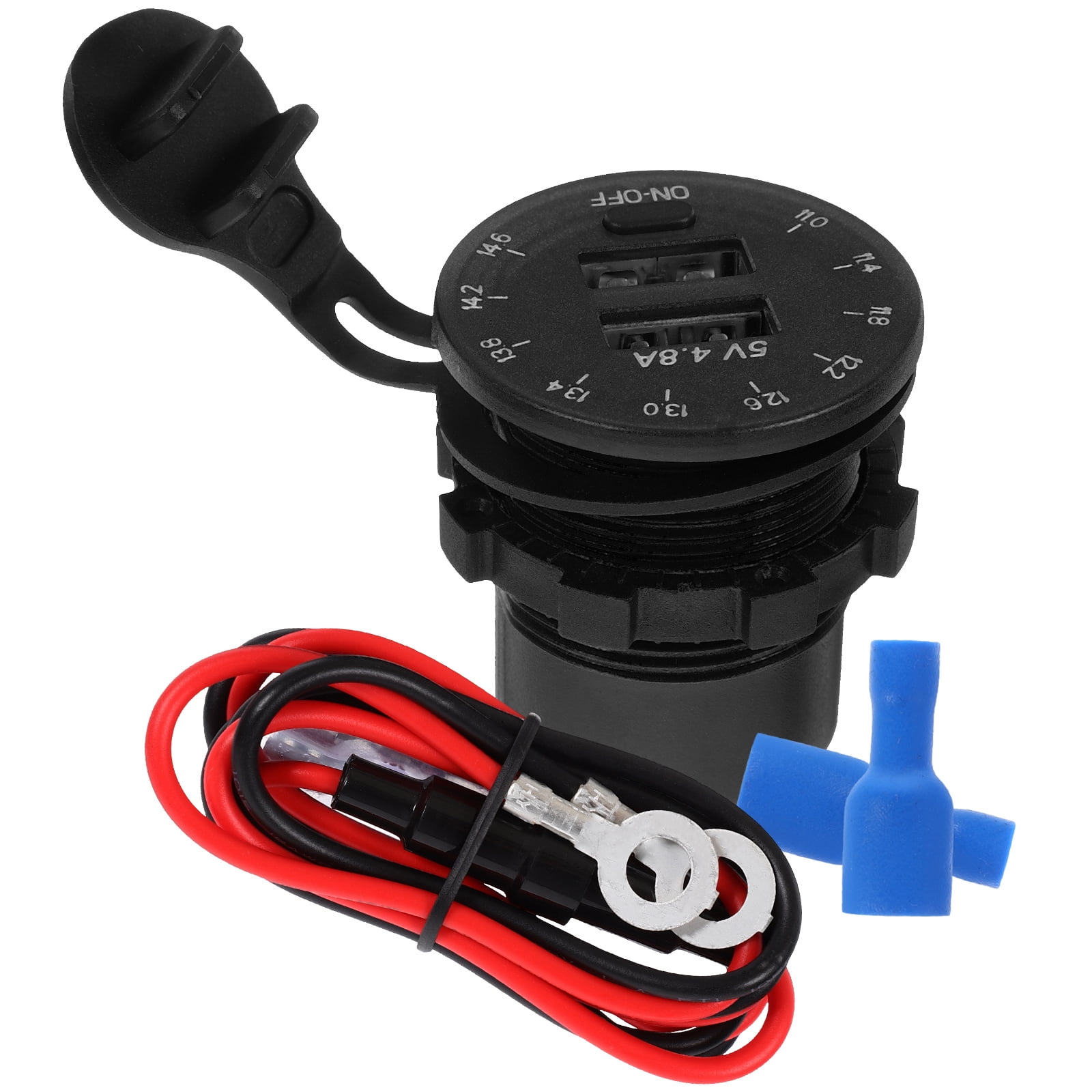 OULII 1Set Car Lighter Adapter Car Charger Black Copper for Car Usage