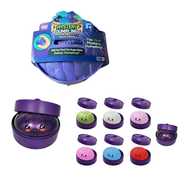Dumpling Squishy The Mystery Dumpling Galaxy Edition, Stress Relief Sensory Fidget Toy, Slow-Rising Dumpling Shaped Stress Relief Ball for Adults