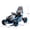Blue+Polypropylene, variant on LHSHID 24V 400W Electric Drift Go bicycle with Roll Cage, EVA Tires, Rear Suspension, 5-Point Safety Harness, Music, Bluetooth, for Ages 6-12, Multicolor Finish