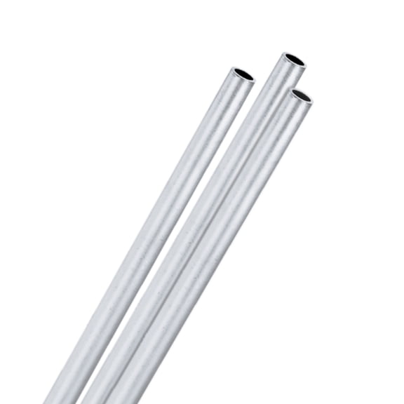 Uxcell 3-Pack 6063 Aluminum Round Tube, 6mmx8mm(IDxOD) 300mm Length Straight Tubing