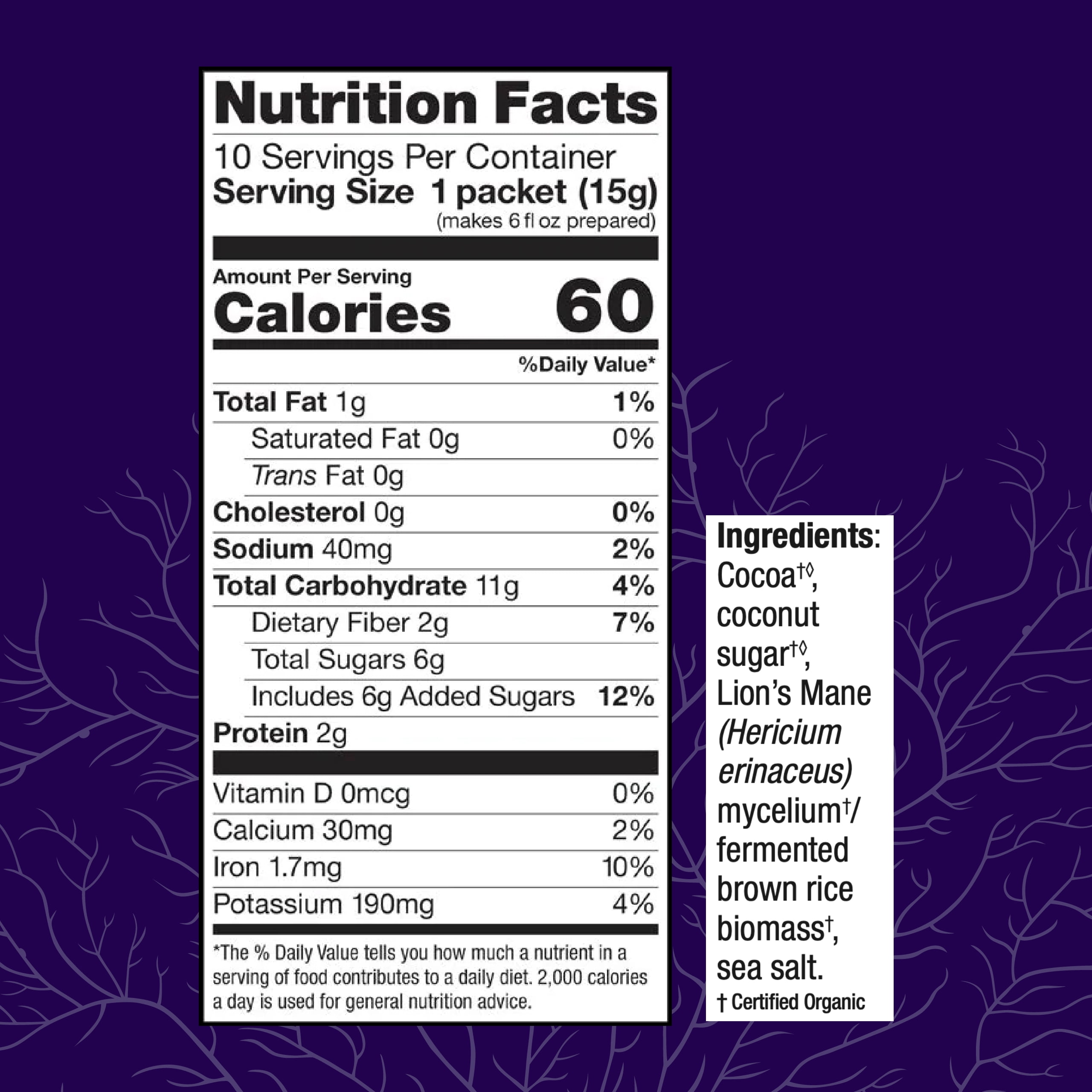 Host Defense MycoBrew Cocoa - 10.6 oz (20 Servings)