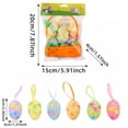 thumbnail image 3 of BotaniNest 6 Easter Egg Hangings Foam Easter Decorations Colorful Ribbon Hangings Printed Easter Eggs Suitable For Holiday Decorations Light Easter Party Decorations Trees Walls, 3 of 7