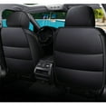 thumbnail image 2 of Maidao Car Seat Covers Leather Full Set for Mercury for Mariner 2004-2010 5 Seats Airbag Compatible Waterproof Front Rear Cushion Protector Black, 2 of 7