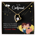 thumbnail image 1 of To My Girlfriend I am Nothing Forever Necklace w Message Card, 1 of 7