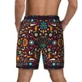 thumbnail image 4 of Fotbe Colorful Mexican2 Men’s Swim Trunks Quick Dry Swim Shorts Board Shorts with Mesh Lining-XX-Large, 4 of 9