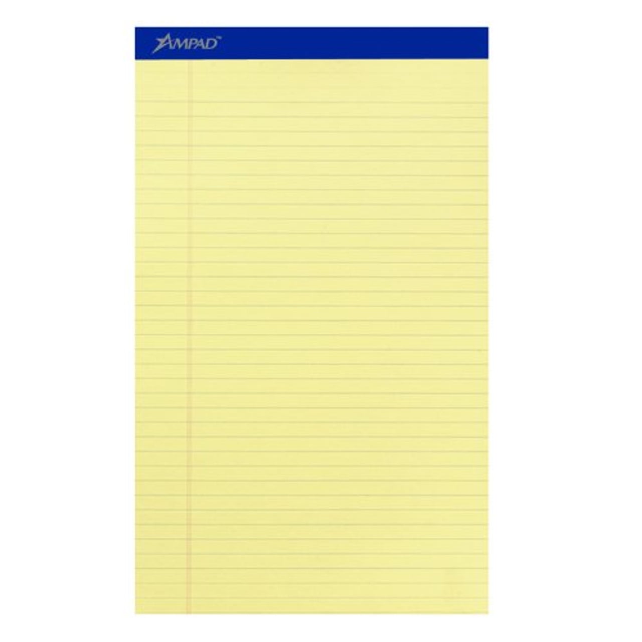 Ampad LegalRuled Writing Pad 50 Sheet 15 Lb Legal/Wide Ruled