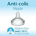 thumbnail image 4 of Dr. Brown's Natural Flow Anti-Colic Options+ Biberon à Col Grand, 2x11oz Biberons, 4 of 5