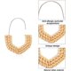 thumbnail image 3 of 4 Pairs Rattan Earrings Lightweight Geometric Statement Tassel Woven Bohemian Earrings Handmade Straw Wicker Braid Hoop Drop Dangle Earrings For Women, 3 of 4