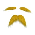 thumbnail image 2 of Bigote falso,Juego de bigotes falsos autoadhesivos Bigotes novedosos,Barbas postizas Cejas Bigotes postizos Pegar,Suministros para fiestas de disfraces de cosplay de Halloween, 2 of 8