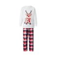 thumbnail image 6 of Otqutp Elastic Waist Clothes Set for Baby Family Matching Christmas Pajamas Set Outfits Long Sleeve Printed Boy Tops Plaid Pants Sleepwear, 6 of 7