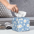 thumbnail image 6 of Susaid Daisies Flowers Print PU Leather Tissue Box Cover, Square Decorative Tissue Holder, for Living Room, Bedroom, Dining-Table,Kitchen,Office,Car, 6 of 7