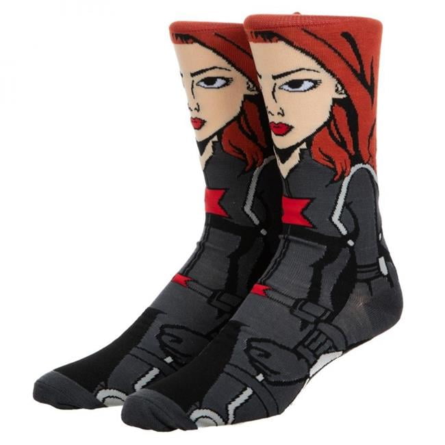 Black Widow Black Widow 360 Character Crew Socks Walmart