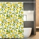 thumbnail image 3 of Cortina de Ducha Limón Fruta Hojas Verdes 180 x 180 cm Cortina de baño de Tela, 3 of 5