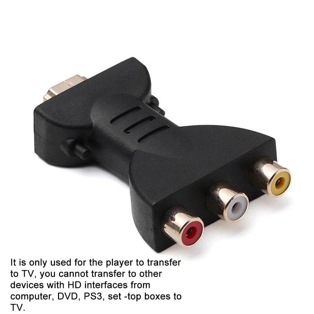 ouytwer HDMI-Compatible to RCA TV Cable HDMI-Compatible Male To 3 RCA female av cable Video Audio Component Converter Adapter 1080P Cable For HDTV