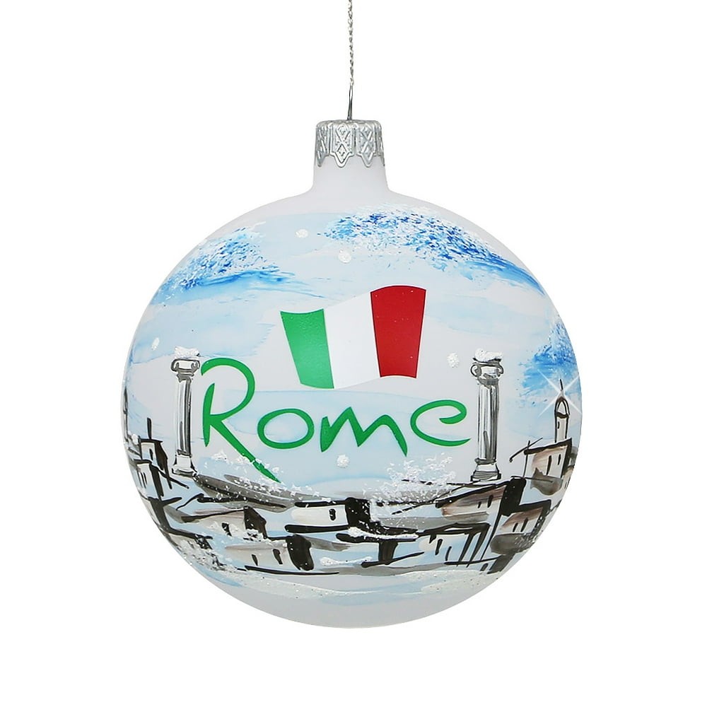 Italy Christmas Ornament Rome Glass Ball