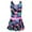 A Black Leaves, variant on BAOHULU Girls One-Piece Ruffle Swimsuit with UPF 50+ Floral Skirted Bathing Suit