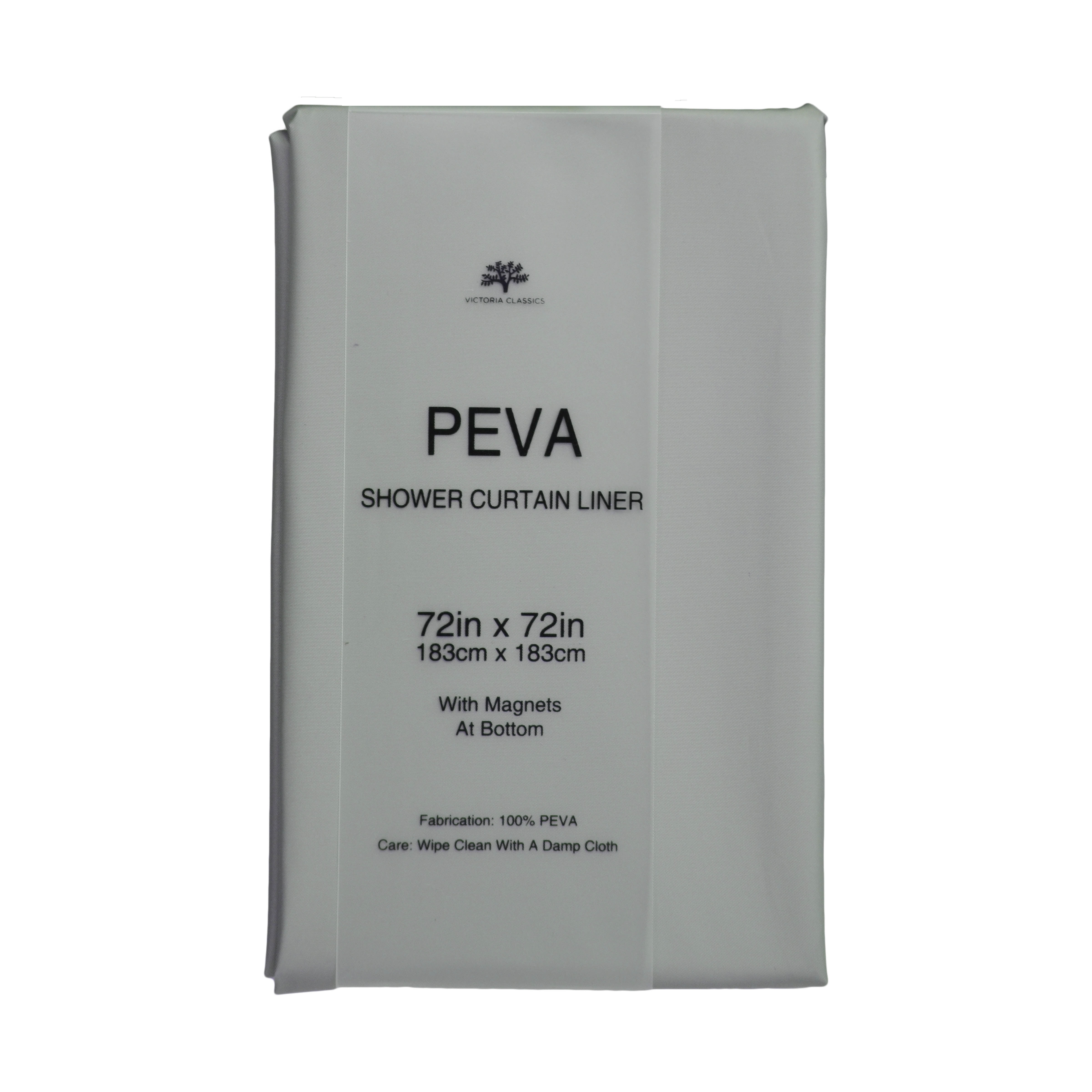 Pink Non-Toxic PEVA Shower Liner Grommets magnets Eco-Friendly Mildew Resist 