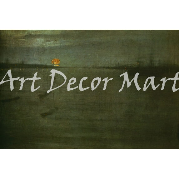 Nocturne Blue And Gold-Whistler - CANVAS OR FINE PRINT WALL ART