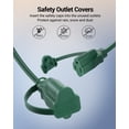 thumbnail image 3 of DEWENWILS 52 FT (34+6+6+6) Outdoor Extension Cord for Outside, 3 Outlets with Safety Cover Extension Cord for Halloween Christmas Lights Decoration, 16 AWG SJTW, 3 of 5