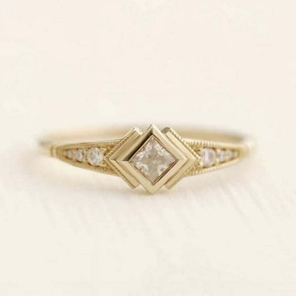 Hot Selling Gold Plated Stainless Steel Rings For Women Heart Ring Jewelry Accessories