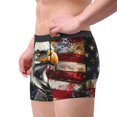 thumbnail image 2 of Naloa Retro American Eagle A Mens Underwear - Boxers for Men, Mens Boxer Briefs, Classic Briefs for Men-Large, 2 of 5