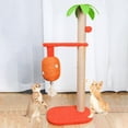 thumbnail image 2 of Poste rascador para gatos Zulema Cat Scratcher Anti Scratch Furniture Rojo, 2 of 8