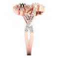 thumbnail image 3 of Halo Engagement Ring for Women - 0.48ct Natural London Blue Topaz in 14K Rose Gold Promise Ring, 3 of 6