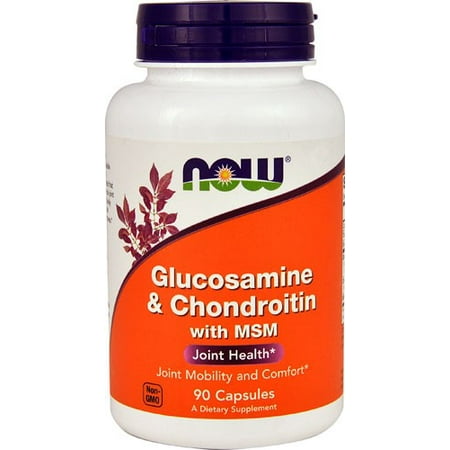 NOW Foods Glucosamine et chondroïtine avec MSM Joint Santé, 90 Ct