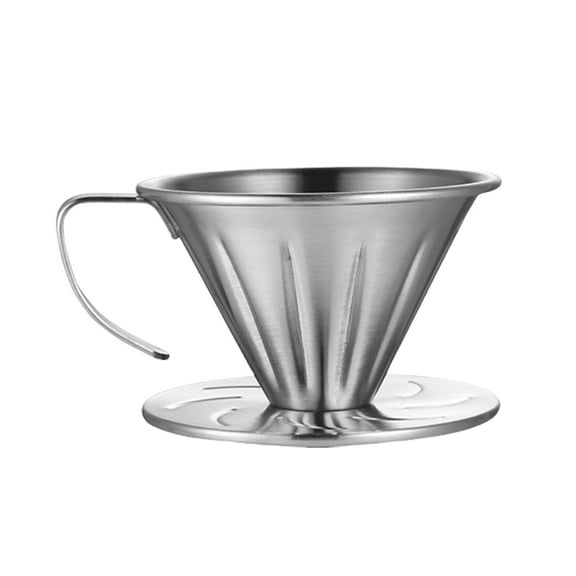 RUISINERY Hand Drip Coffee Maker Stainless Steel Filter Cup Professional Pouring Over Coffee Cup Suitable for Office or Travel