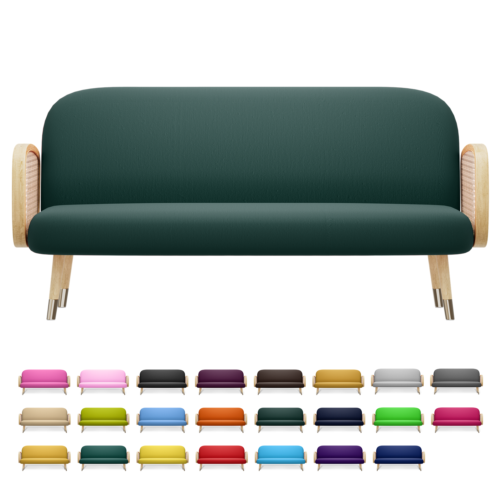 Magshion Queen Size Solid Futon Cover Mattresses Sofa Loveseat Slipcover, 60x80 inch Hunter