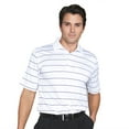 thumbnail image 1 of Monterey Club Men's Charter Single Stripe Jersey Golf Polo Shirt #1630, 1 of 2