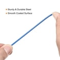 thumbnail image 3 of Uxcell 2.5mmx0.5m Coated Security Steel Cable Luggage Lock Wire Rope Double Loop Blue 2 Pack, 3 of 5