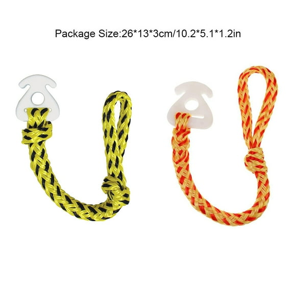 thinsony Boat Tow Tube Rope Connector Plastic Harness Outdoor Water Sports Canoe Drifting Towing Spare Waterboarding Accessories Yellow Red