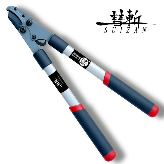 SUIZAN Anvil Hand Loppers 18 inch, Lightweight Japanese Gardening Tool