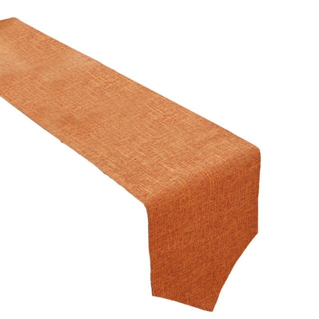 Leodye 1PCS Sheer Chiffon Table Runner Elegant Transparent Wedding/Birthday Long Table Decoration Drape -11.81x82.68in
